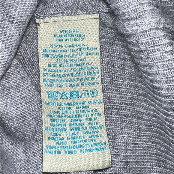 Boden Gray faux wrap Sweater size 6 - Picture 6 of 6